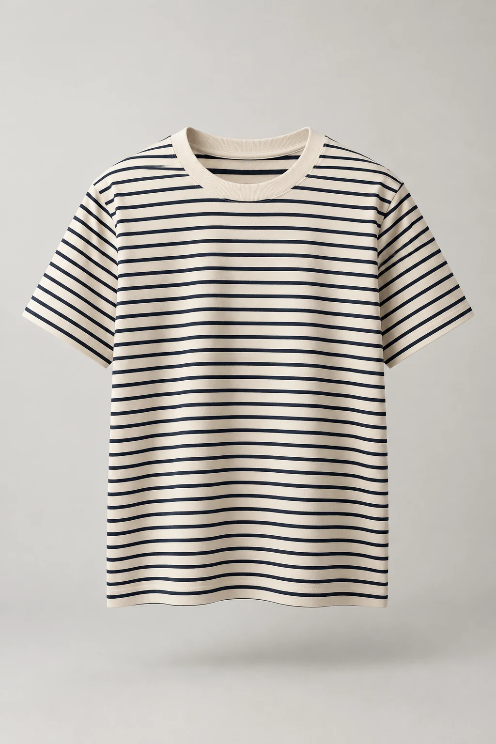 Weekend Stripe Tee in Cream / Navy