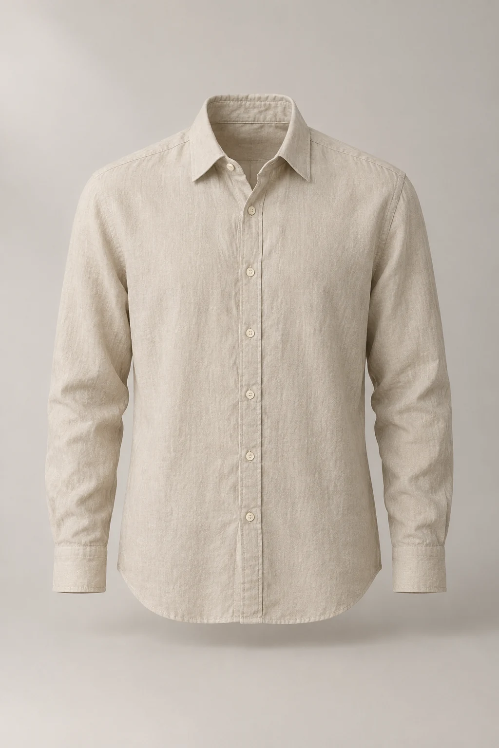 Airy Linen Shirt in Oat