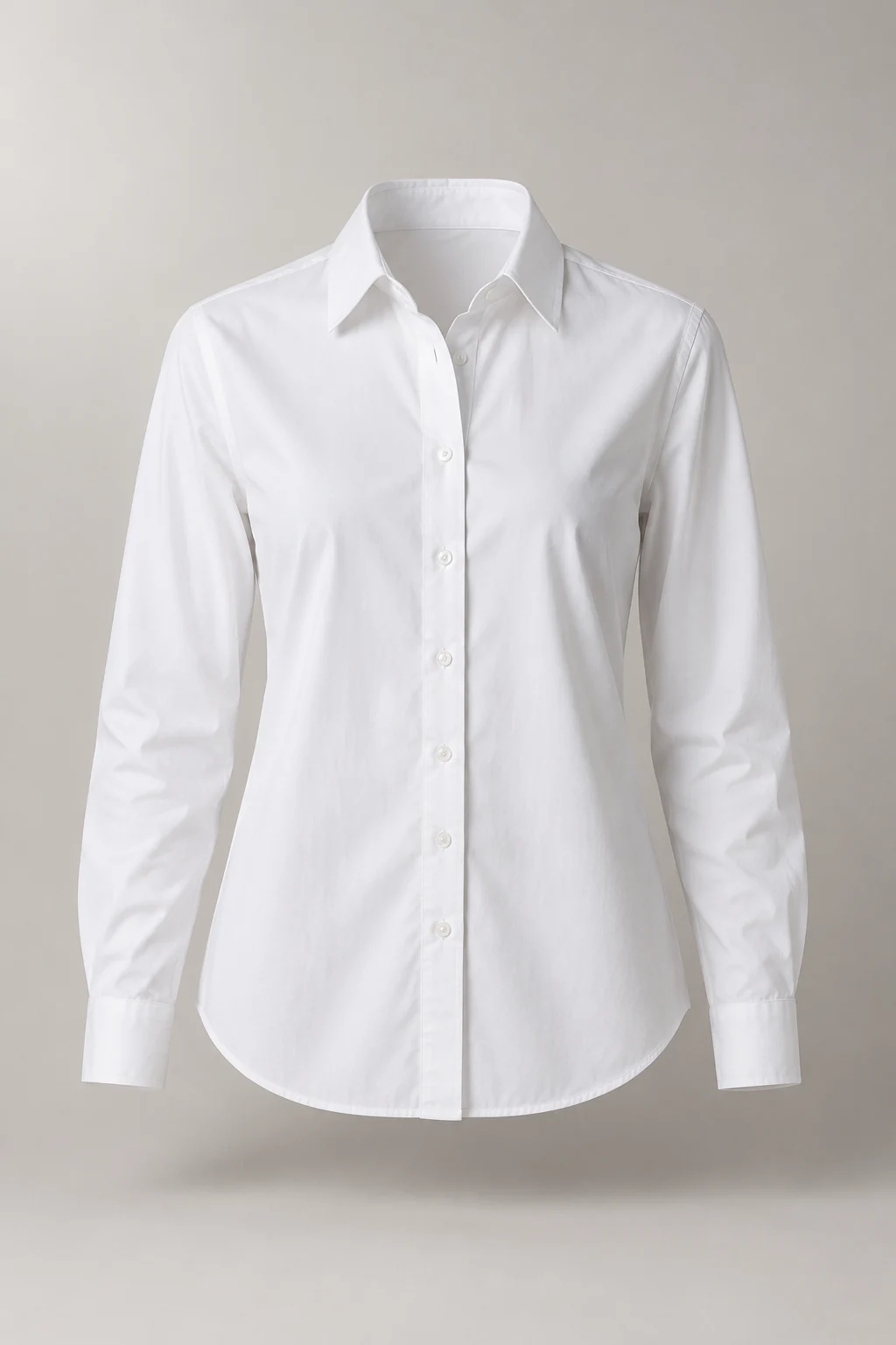 Crisp Poplin Shirt in White