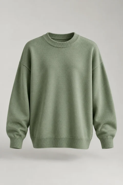 Easy Cotton Pullover in Sage
