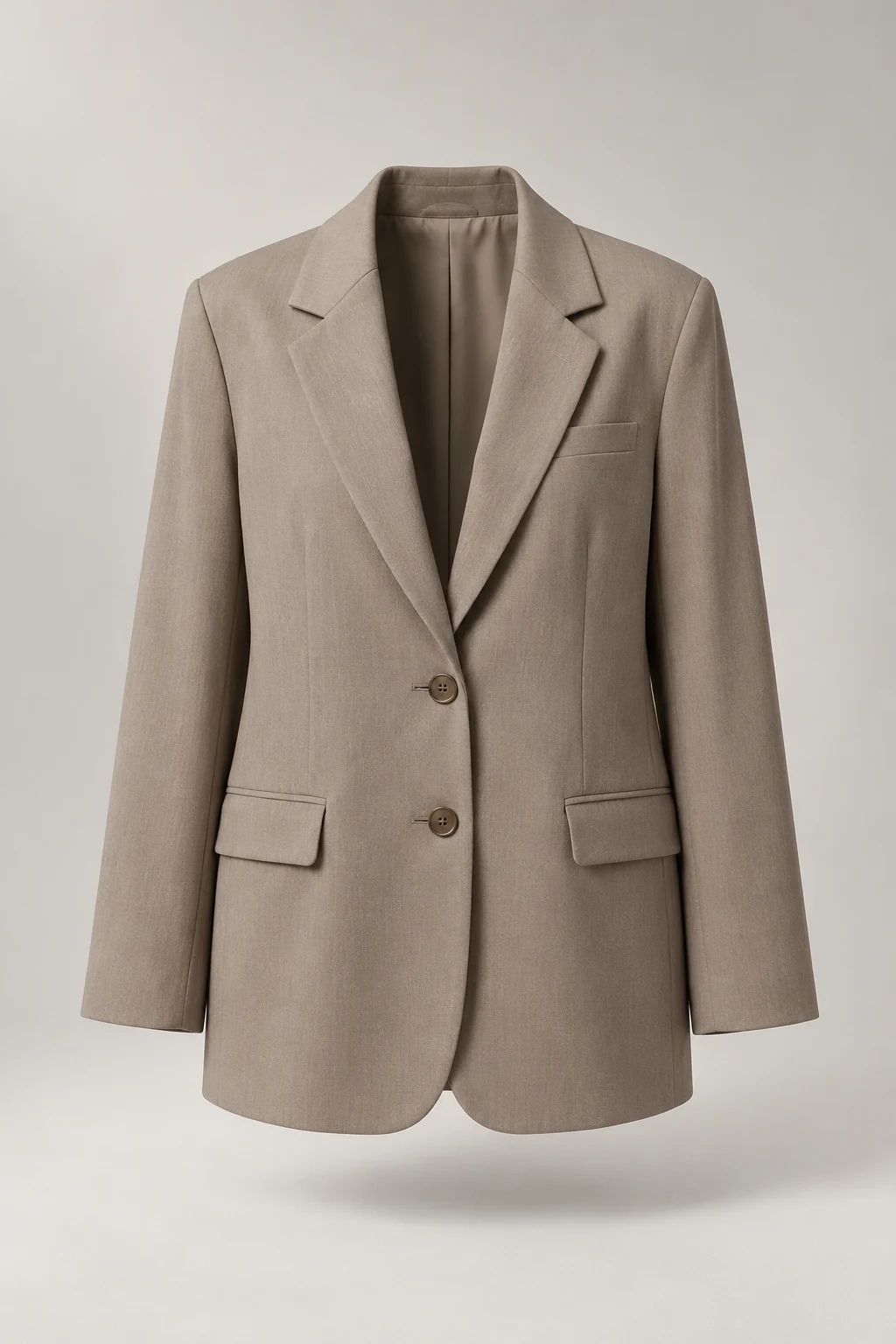 Relaxed Tailored Blazer in Taupe